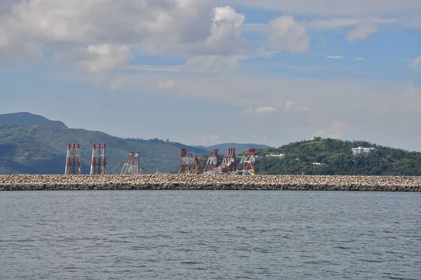 Ago 2021 Hei Ling Chau Typhoon Shelter Hong Kong — Foto de Stock