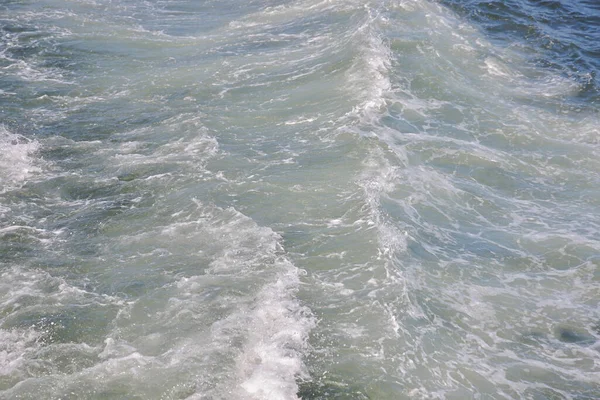Лодка Море Белая Пена Воде — стоковое фото