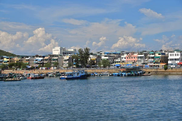 Barcos Puerto Cheung Chau Hong Kong Ago 2021 — Foto de Stock