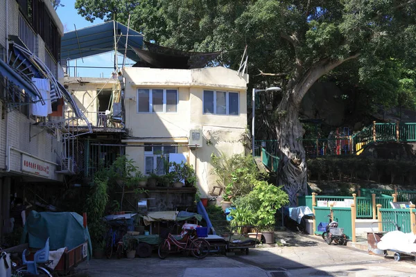 Residentiële Omgeving Cheung Chau Vissersdorp Aug 2021 — Stockfoto