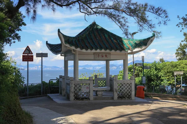 Traditioneller Pavillon Mit Meerblick Cheung Chau Aug 2021 — Stockfoto