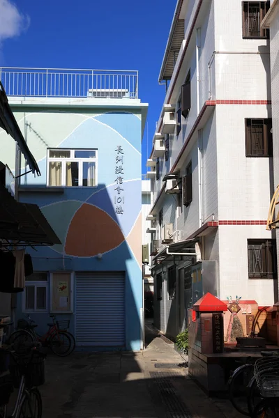 Casas Cheung Chau Pueblo Pescadores Ago 2021 — Foto de Stock