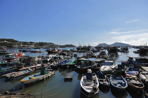 Cheung Chau Hong Kong limanındaki botlar, 20 Ağustos 2021 
