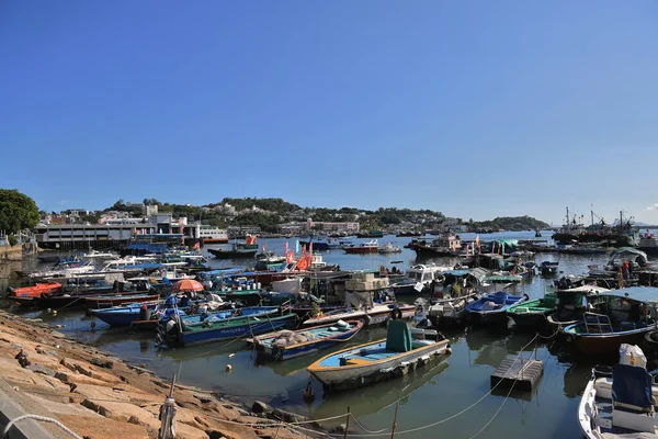 Cheung Chau Hong Kong limanındaki botlar, 20 Ağustos 2021 