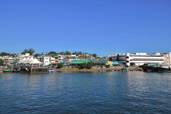 Aug 2021 Cheung Chau Island Hongkong Traditionelles Chinesisches Fischerboot Parkt — Stockfoto