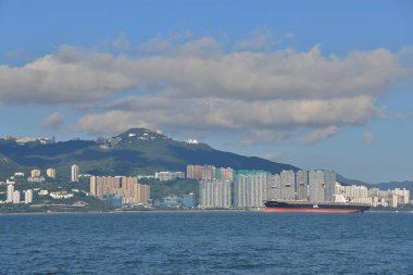 20 Ağustos 2021 Doğu Lamma Kanalı manzarası, Hong Kon