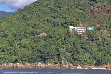 20 Ağustos 2021 HK adasındaki turizm noktası, Sai Wan yüzme kulübesi turtası.