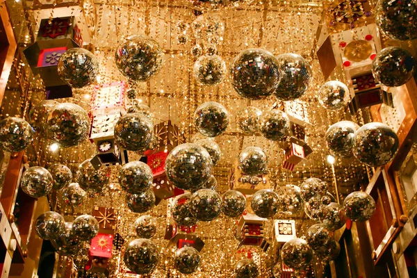 Decoraciones Navidad Centro Comercial Hong Kong Nov 2004 — Foto de Stock