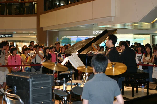 Klasszikus Zenét Játszó Zenekar Hong Kong 2004 Szeptember — Stock Fotó