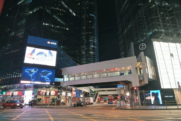 Sept 2021 Street View Des Voeux Road Central Hong Kong — Stock Photo, Image