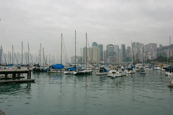 2004 November Causeway Bay Typhoon Shelter Hong Kongban — Stock Fotó