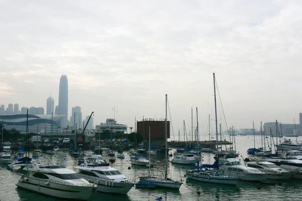 Lis 2004 Schronisko Dla Tajfunów Zatoce Causeway Hongkongu — Zdjęcie stockowe