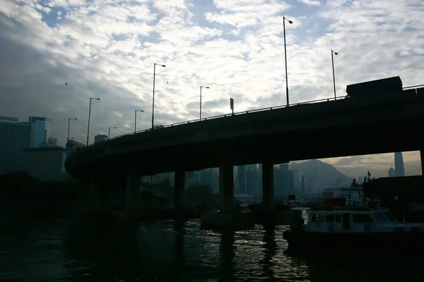 Lis 2004 Schronisko Dla Tajfunów Zatoce Causeway Hongkongu — Zdjęcie stockowe