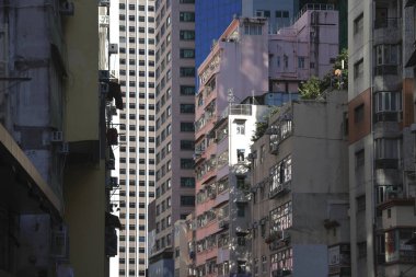 4 Eylül 2021 Wan Chai, Hong Kong 'un en işlek ticari alanlarından biridir.