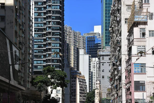 Septembre 2021 Les Bâtiments Résidentiels Sai Wan Hong Kong — Photo