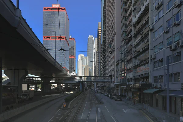 Sept 2021 View Modern Office Buildings Sheung Wan — Stock Photo, Image