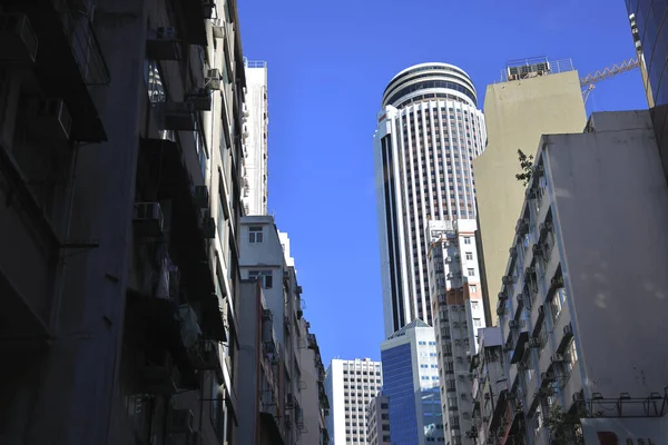 September 2021 Wan Chai Ist Eines Der Geschäftigsten Geschäftsviertel Hongkongs — Stockfoto