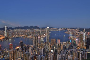 4 Eylül 2021 Hong Kong Viktorya Limanı, Hong Kong Gecesi