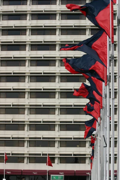 Julho 2004 Fechar Edifício Escritórios Kowloon — Fotografia de Stock