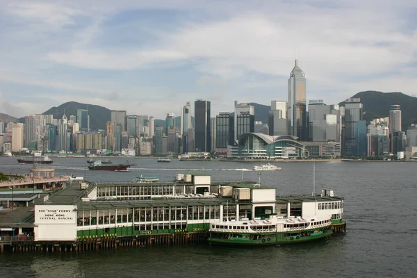 July 2004 Star Ferry Making Crossing Victoria Harbor — Stock Photo, Image