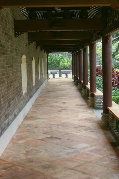 September 2005 Korridor Kinesisk Stil Trädgård Kinesisk Stil Lingnan Garden — Stockfoto