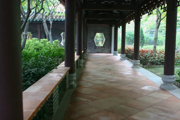 Sept 2005 Chinese Style Corridor Chinese Style Garden Lingnan Garden — Stock Photo, Image