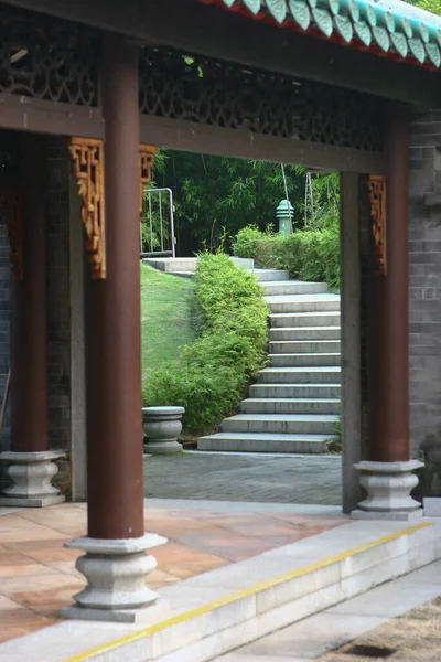 Sept 2005 Chinese Stijl Gang Chinese Stijl Tuin Lingnan Garden — Stockfoto