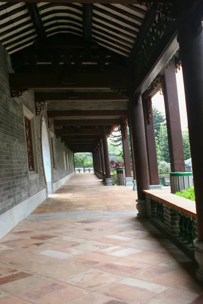2005年9月10日中国风格走廊 中国风格花园岭南花园 — 图库照片