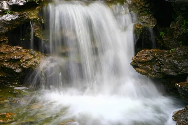 Waterfall Greenery Chinese Lingnan Garden Stock Image