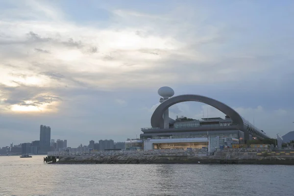 Terminal Cruzeiro Kai Tak Sobre Água Hong Kong Setembro 2021 — Fotografia de Stock