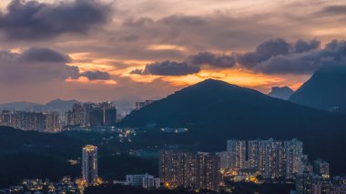 Urban expansion and natural landscape in Kowloon hillside area