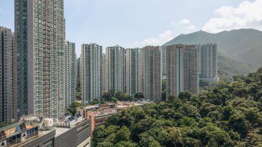 Coşkulu Quarry Bay bölgesinde yüksek binalarda yaşıyor.