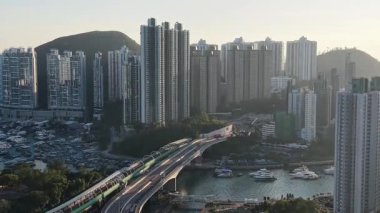 Ap Lei Chau Köprüsü Manzarası Hong Kong, 8 Kasım 2025