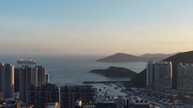 Doğu Lamma Kanalı Manzara Görüntüsü Hong Kong, 8 Kasım 2025