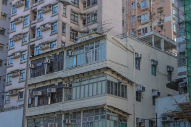 Tarihi Hong Kong mahallesinde yüksek yoğunluklu konutlar 14 Eylül 2025