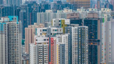 Kowloon Doğu ufuk çizgisi manzaralı Hillside toplu konutları 12025