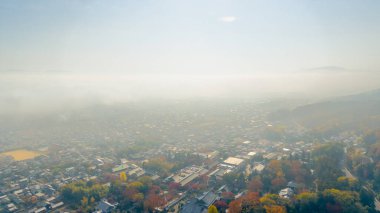 Hiei Dağı 'na giden Hieizanguchi Geçidi 27 Kasım 2025