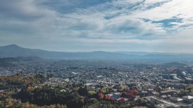 Elevated panoramic view over Kyoto cityscape from Takagamine Nov 24 2025