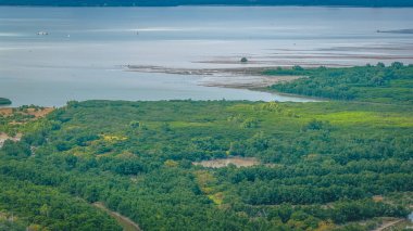 Gelgit çamur düzlükleri ve yeşillik ile geniş sulak arazi 20 Aralık 2025
