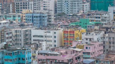 Sham Shui Po bölgesindeki yüksek yoğunluklu konutlar ve daireler 24 Aralık 2025