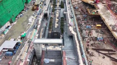 Kowloon City Park 31 Aralık 2025 tarihli Lung Tsun Stone Köprüsü kalıntıları.