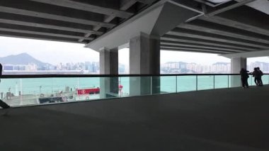 Doğu Kıyısı Sahil Yolu Victoria Limanı Rıhtımı Hong Kong, 31 Aralık 2025