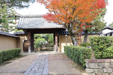 24 Kasım 2025 'te fusuma resimleriyle birlikte tarihi Juko alt tapınakta.