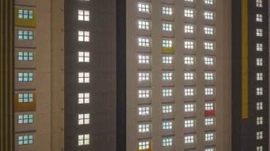 15 Şubat 2026 'da tepe ve kentsel bölgenin yanında modern yüksek binalar yükseliyor.