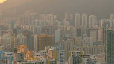 Yumuşak altın güneş Kowloon boyunca sıcak bir ışık yayıyor. 19 Şubat 2026