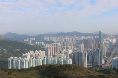  Tsuen Wan üzerinden şehir Kowloon Hong Kong