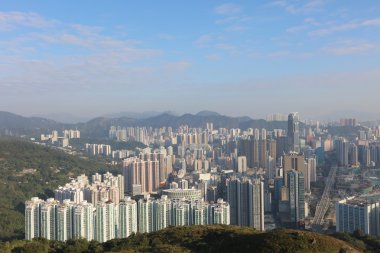  Tsuen Wan üzerinden şehir Kowloon Hong Kong