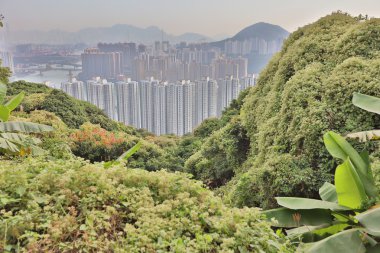  Tsuen Wan üzerinden şehir Kowloon Hong Kong