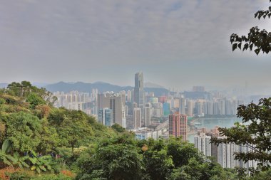  Tsuen Wan üzerinden şehir Kowloon Hong Kong
