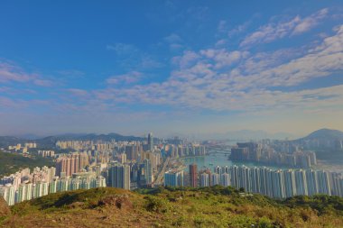  Tsuen Wan üzerinden şehir Kowloon Hong Kong